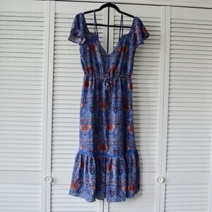 NWT Jack by BB Dakota Small Cold Shoulder Paisley Midi Dress | Size Small